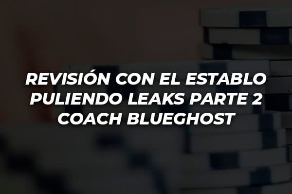 REVISIÓN CON EL ESTABLO PULIENDO LEAKS PARTE 2 COACH BLUEGHOST