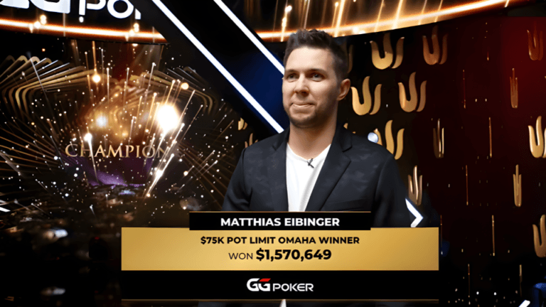Matthias Eibinger: Gana Su Primer Brazalete WSOP y Un Título Triton.