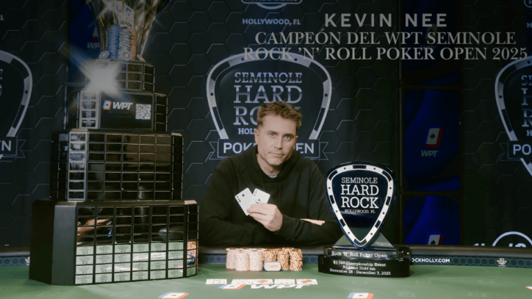 Kevin Nee: El Nuevo Campeón Del WPT Seminole Rock ’N’ Roll Poker Open 2025