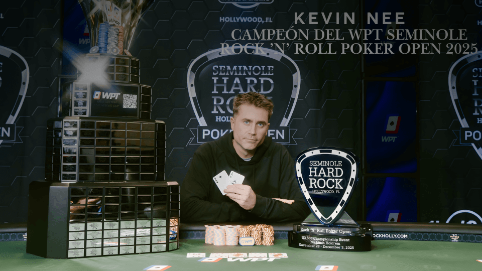 Kevin Nee: El Nuevo Campeón Del WPT Seminole Rock ’N’ Roll Poker Open 2025